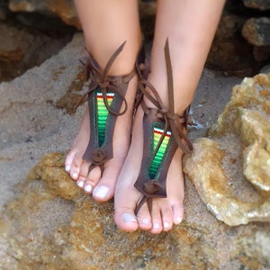 Handmade Serape Sandals, Leather Sandals, Barefoot Sandals, Mens Sandals, Serape Womens Sandals, Serape Leather Sandals, Colorful Sandals
