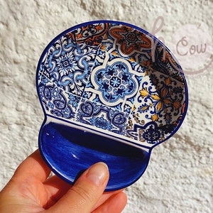 Handmade Ceramic Portuguese Tiles Olive Dish