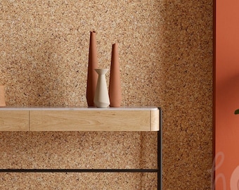 Eco Friendly Sustainable Hypoallergenic Decorative Natural Cork Wall Tiles 5mm Thick With A Simple Peel Back Self Adhesive, FREE SHIPPING