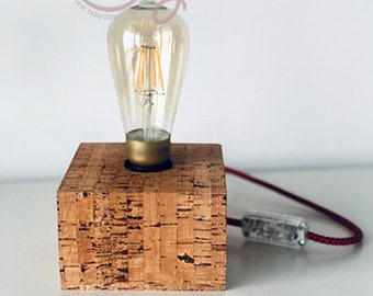 Handmade Eco Friendly Natural Cork Table Lamp