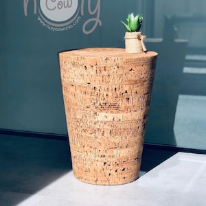 Handmade Eco Friendly Wine Stopper Cork Side Table Or Stool, Eco Friendly Table, Eco Friendly Stool, Eco Table, Small Table, FREE SHIPPING