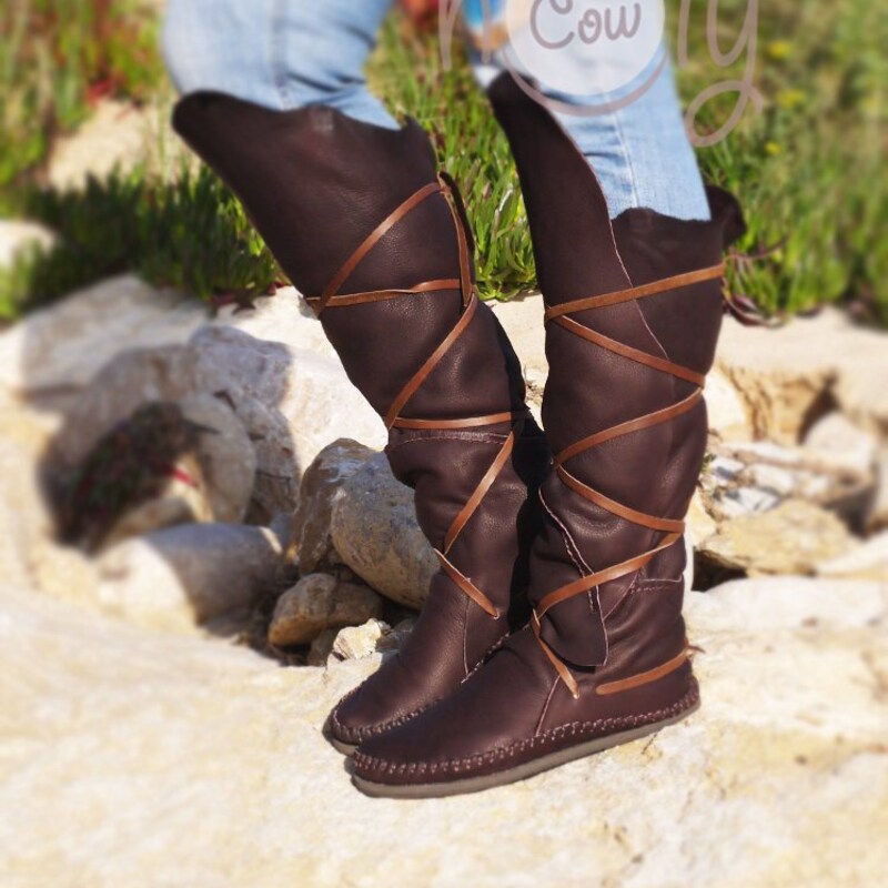 Mens Knee High Moccasins - Etsy