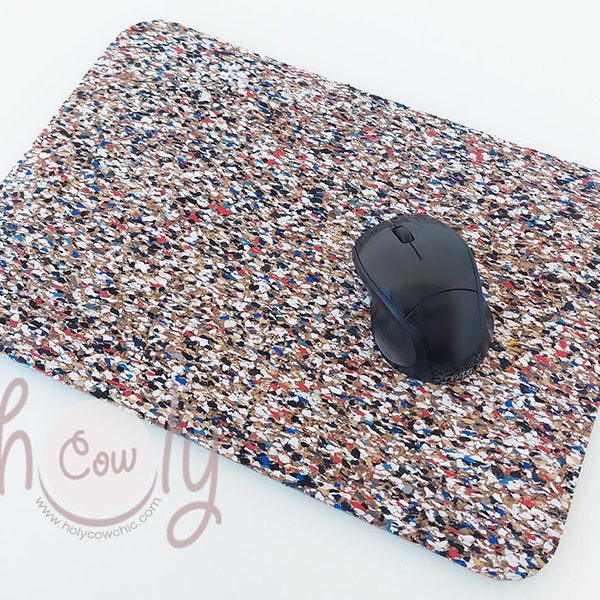 Handmade Eco Friendly Natural Sustainable Cork And recycled Rubber Mouse Pad, FREE SHIPPING