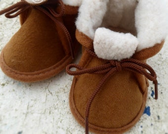 baby sheepskin moccasins