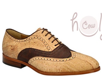 Chaussures Oxford végétaliennes écologiques en liège, Chaussures végétaliennes, Chaussures richelieu, Chaussures écologiques, Chaussures en liège pour hommes, Chaussures en liège, Chaussures écologiques