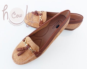 Eco Friendly Shoes Made From Cork, Women's Cork Moccasins, Cork Shoes, Eco Shoes, Men's Cork Moccasins, Cork Moccasins, FREE SHIPPING