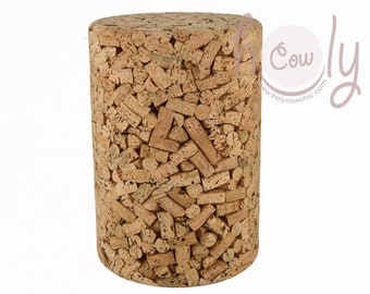 Handmade Eco Friendly Cork Stool Or Side Table Made From Recycled Cork Stoppers, Eco Friendly Table, Eco Friendly Stool, FREE SHIPPING