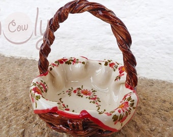小さな陶器のバスケット - Etsy 日本