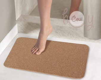 Natural Eco Friendly Cork Sauna Mat, Bath Mat, Large Cork Pot Holder, Large Cork Trivet, Large Hot Pot Holder, Shower Mat, FREE SHIPPING