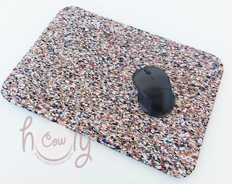 Handmade Eco Friendly Natural Sustainable Cork And recycled Rubber Mouse Pad, FREE SHIPPING