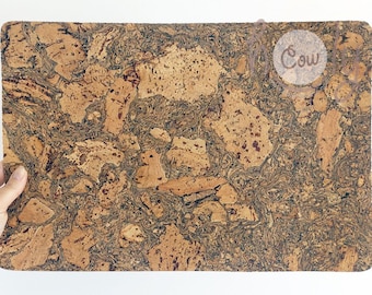 Handmade Rectangular Extra Large Natural Eco Friendly Cork Placemats 44cm x 30cm, Rustic Placemat, Eco Friendly Placemats, FREE SHIPPING