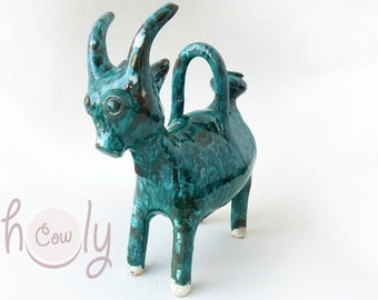 Hand Crafted Decorative Ceramic Goat