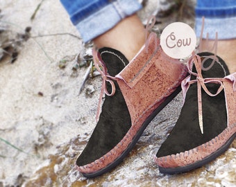 vegan moccasin boots