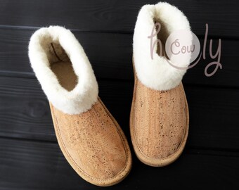 vegan sheepskin slippers