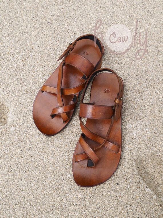 Brown Genuine Leather Sandals for Women, Ladies Womens Shoes