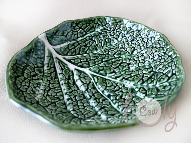 Handmade Ceramic Cabbage Leaf Dish Ceramic Dish Cabbage Leaf Etsy