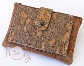 Handmade Eco Friendly Brown Vegan Wallet Made From Cork, FREE SHIPPING