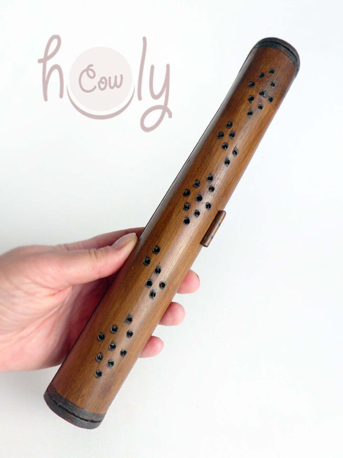 Hand Carved Bamboo Incense Box And Burner Incense Box Wooden Etsy