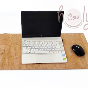 Protector de escritorio de corcho repelente al agua natural y ecológico con base de goma. ENVÍO GRATIS