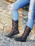 Handmade Leather Moccasins, Moccasin Boots, Womens Moccasins, Viking Boots, Cosplay Boots, Custom Boots, Renaissance Boots, Pirate Boots product logo