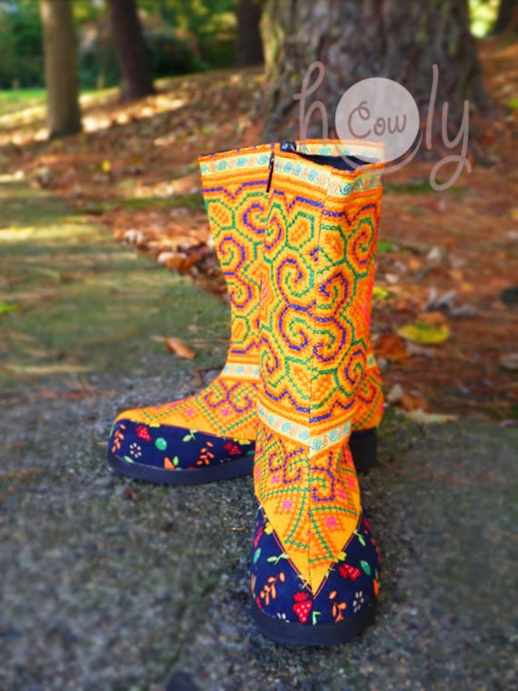 Botas veganas tribales para mujer botas de mujer botas tribales