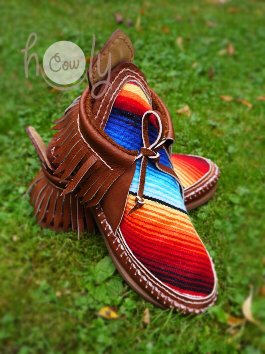 Serape moccasins on sale
