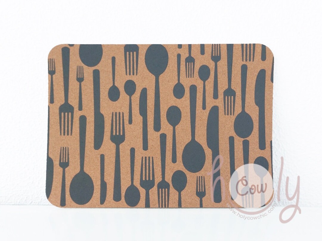 Natural Eco Friendly Large Cork Placemat 40cm X 30cm Natural Etsy