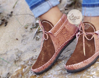 Eco Friendly Vegan Moccasins Made From Cork, Vegan Shoes, Cork Shoes, Vegan Boots, Cork Boots, Vegan Moccasins, Moccasins Women, Moccasins