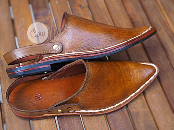Sandalias de cuero cosido a mano sandalias de cuero marrón | Etsy México