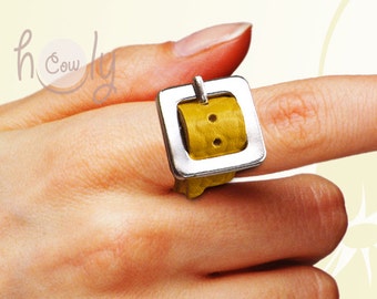 Anillo de cuero, anillo de cuero para mujer, anillo de cuero para hombre, anillo hippie, anillo boho, regalo para ella, regalo para hombre, anillo hecho a mano, regalo de aniversario