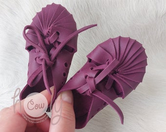 Purple Leather Baby Sandals, Baby Sandals, Toddler Sandals, Infant Sandals, New Mom Gift, Baby Shower Gift, Baby Shower Girl, Purple Shoes