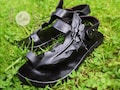 Handmade Leaf Sandals, Black Leather Sandals, Womens Boho Sandals, Leather Leaf Sandals, Leather Sandals Women, Womens Shoes, Hippie Sandals product logo