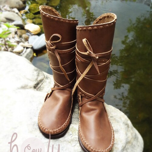 Brown Moccasin Boots