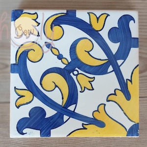 Decorative Hand Painted Traditional Portuguese Ceramic Tiles, FREE SHIPPING