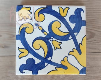 Azulejos decorativos de cerâmica tradicional portuguesa pintados à mão, FRETE GRÁTIS
