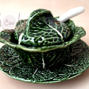 Handmade Ceramic Cabbage Leaf Bowl, Ceramic Bowl, Ceramic Plate, Cabbage Leaf Plate, Cabbage Bowl, Ceramic Leaf Pate, Cabbage Dish, Cabbage