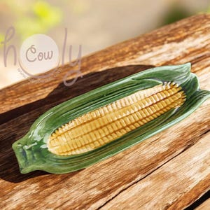 Handmade Ceramic Corn Dish, Ceramic Corn Dish, Corn Dish, Ceramic Corn Dish, Corn Bowl, Ceramic Corn Bowl, Corn Ceramic, Vegetable Ceramic