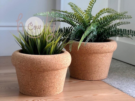 Eco Friendly Natural Cork Planter, Eco Cork Planter, Eco Cork Vase, Rustic  Planter, Natural Planter, Cork Planter, Plant Pot, FREE SHIPPING - Etsy