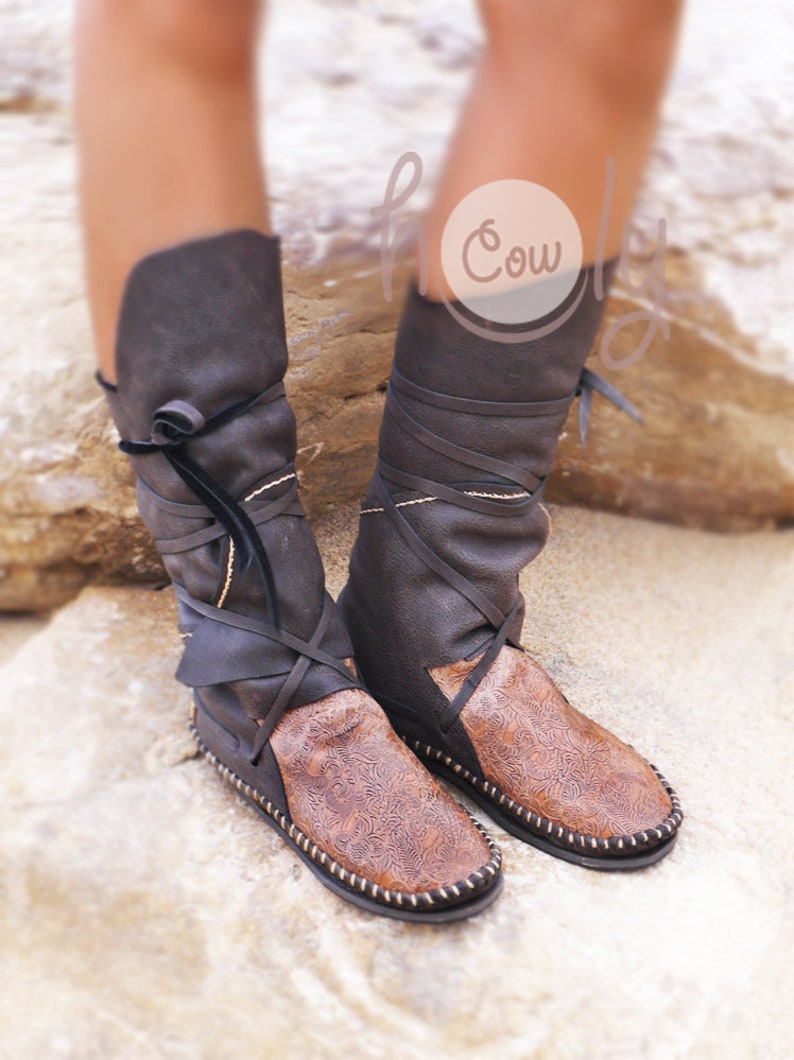 Handmade Brown Leather Moccasins Moccasins Women Leather Etsy