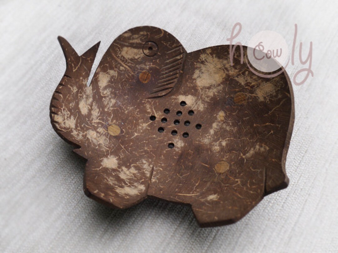 Coconut Soap Dish Soap Dish Elephant Soap Dish Wooden Soap Etsy