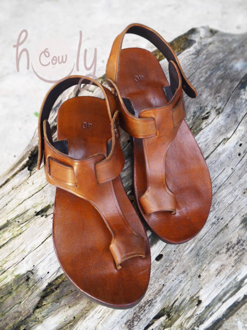 Handmade Leather Sandals Brown Leather Sandals Womens - Etsy