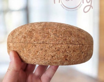 Hard Cork Glasses Case, Eco Friendly Sunglasses Case, Handmade Portuguese Cork, Vegan Eyewear Case, FREE SHIPPING
