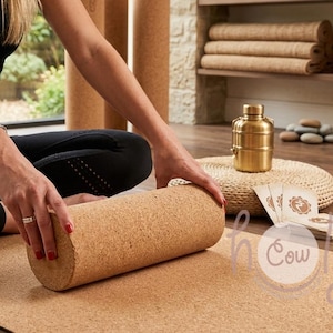 Sustainable Cork Yoga Roller, Firm Deep Tissue Massage, Made in Portugal