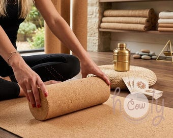 Sustainable Cork Yoga Roller, Firm Deep Tissue Massage, Made in Portugal