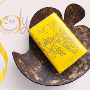 Set de regalo de jabón, jabonera de hoja de coco, caja de regalo de jabón natural, set de regalo de jabón de hoja, jabonera orgánica, ideas de regalo, envío gratis