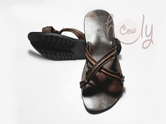 Handmade Brown Leather Sandals, Men's Sandals, Women's Sandals