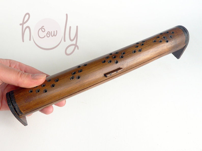 Hand Carved Bamboo Incense Box And Burner Incense Box Wooden Etsy