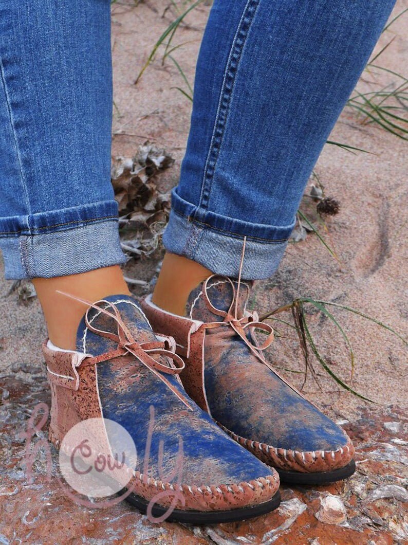 Eco Friendly Vegan Moccasins Made From Cork Vegan Shoes Cork Etsy