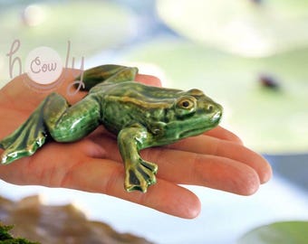 Hand Crafted Decorative Ceramic Frog, FREE SHIPPING