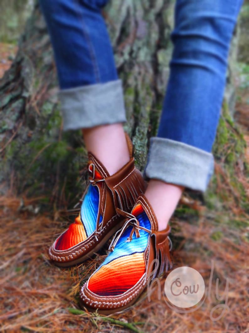 womens leather moccasin boots